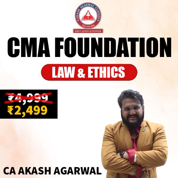 Picture of CMA FOUNDATION - Fundamentals of Laws and Ethics - by CA AKASH AGARWAL