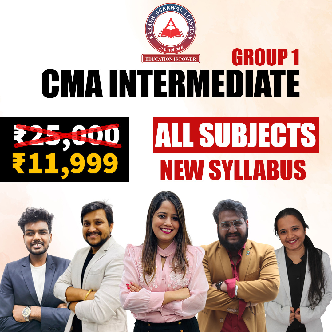 Akash Agarwal Classes. CMA Inter Combo Group 1 (New Syllabus)