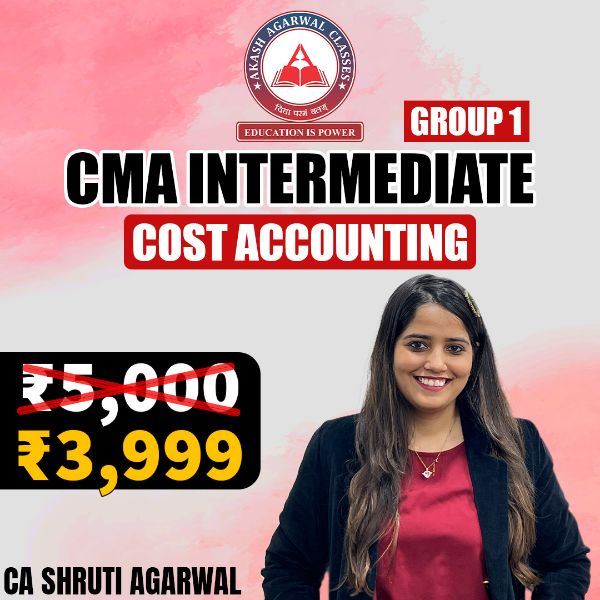 Picture of CMA Inter Group 1 - Costing - by CA Shruti Agarwal 