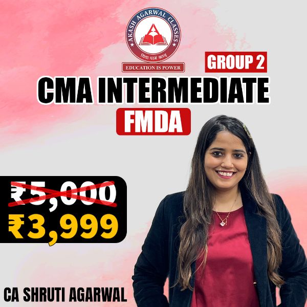 Picture of CMA Inter Group 2 - Financial Management & Data Analytics - by CA Shruti Agarwal