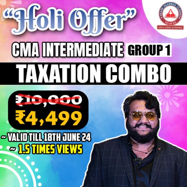 Picture of CMA INTER GROUP 1-  TAXATION (HOLI EXAM OFFER)
