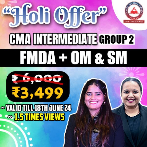 Picture of CMA INTER COMBO- GROUP 2 FMDA + OM & SM [HOLI EXAM OFFER]