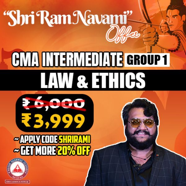 Picture of CMA Inter Group 1 - Law & Ethics - by CA Akash Agarwal