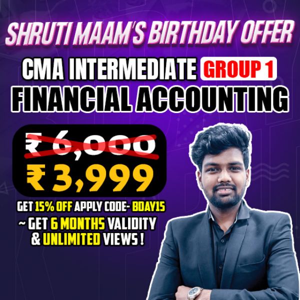 Picture of Paper-6- Financial Accounting - By Prof. Harsh Agarwal [SHRUTI MAM BDAY OFFER]