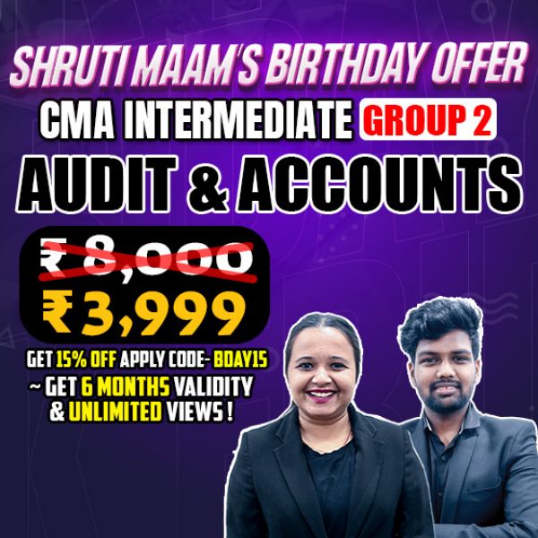 Picture of CMA INTER GROUP - 2 Company Accounts & Audit [SHRUTI MAM BDAY OFFER]
