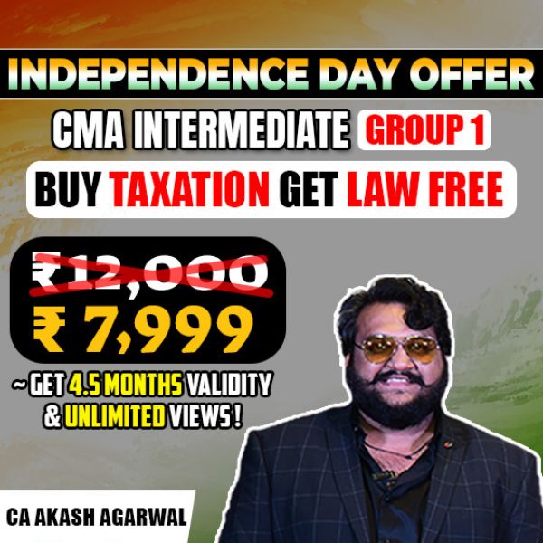 Picture of CMA INTER G1 TAXATION & LAW COMBO [INDEPENDENCE DAY OFFER]