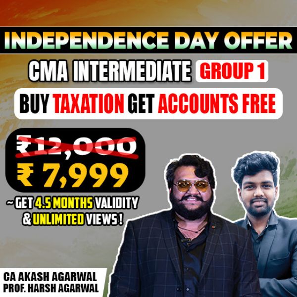 Picture of CMA INTER G1 TAXATION & ACCOUNTS COMBO [INDEPENDENCE DAY OFFER]