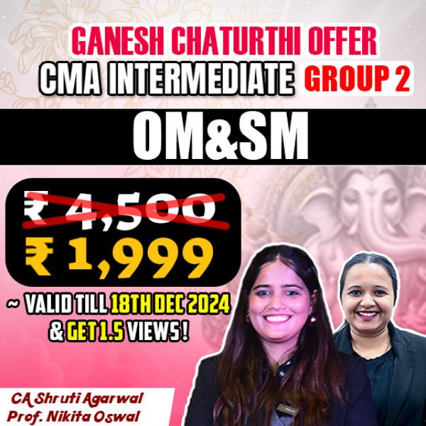 Picture of CMA INTER G2- OM & SM (GANESH CHATURTHI OFFER) 