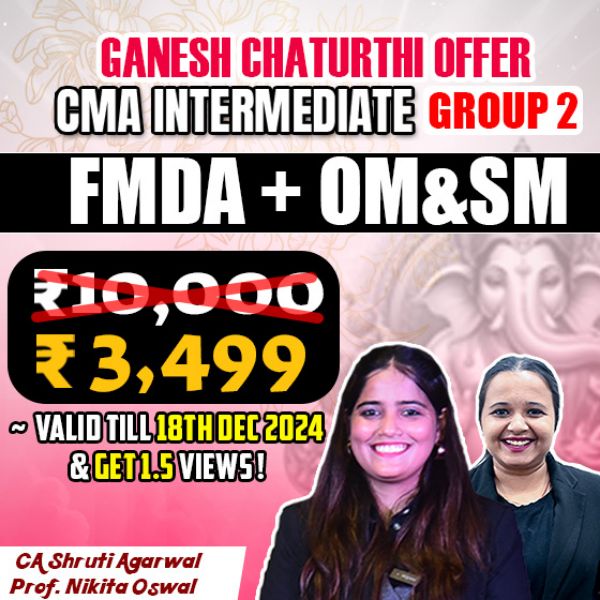 Picture of CMA INTER COMBO- GROUP 2 FMDA + OM & SM [GANESH CHATURTHI OFFER]