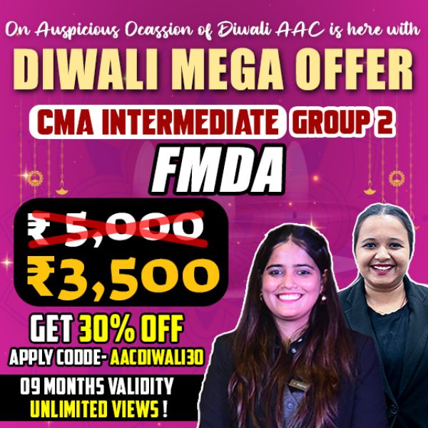 Picture of CMA Inter Group 2 - Financial Management & Data Analytics - by CA Shruti Agarwal