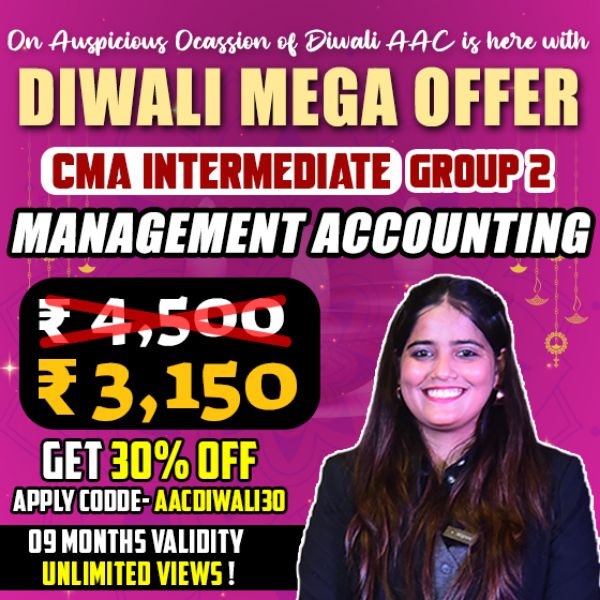 Picture of CMA Inter Group 2 - Management Accounting - by CA Shruti Agarwal