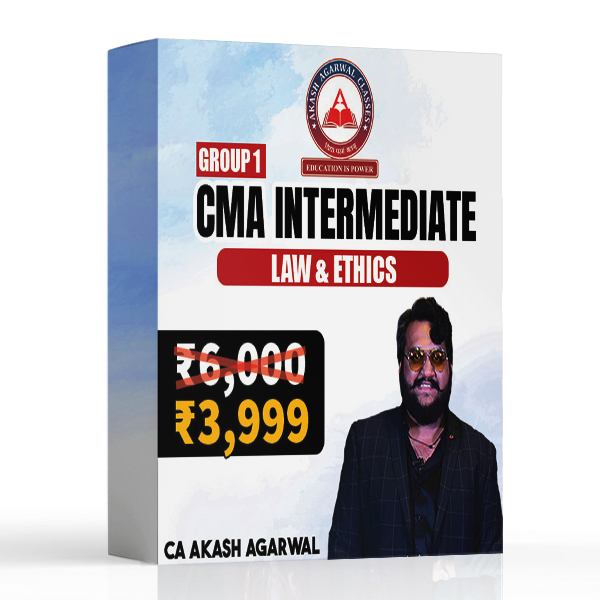 Picture of CMA Inter Group 1 - Law & Ethics - by CA Akash Agarwal 