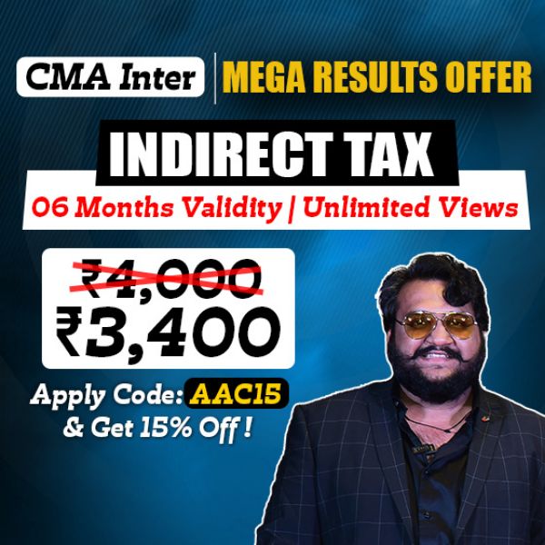 Picture of CMA INTER GROUP 1- INDIRECT TAXATION [MEGA RESULT OFFER]