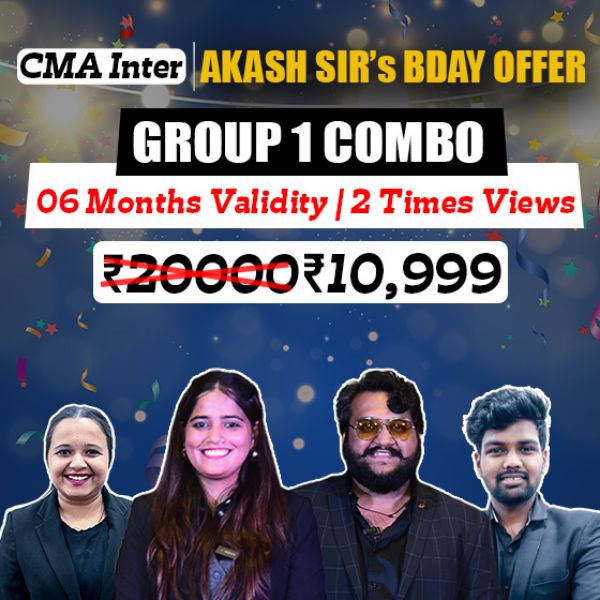 Picture of CMA INTER G1 COMBO [AKASH SIR BDAY OFFER]