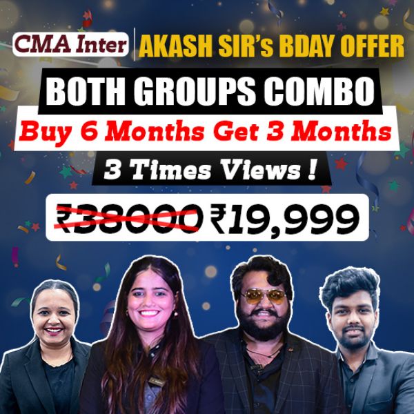 Picture of CMA INTER BOTH GROUP COMBO [AKASH SIR BDAY OFFER]