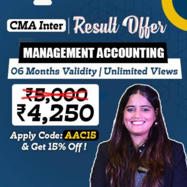 Picture of CMA INTER GROUP 2- MANAGEMENT ACCOUNTING [RESULT OFFER]