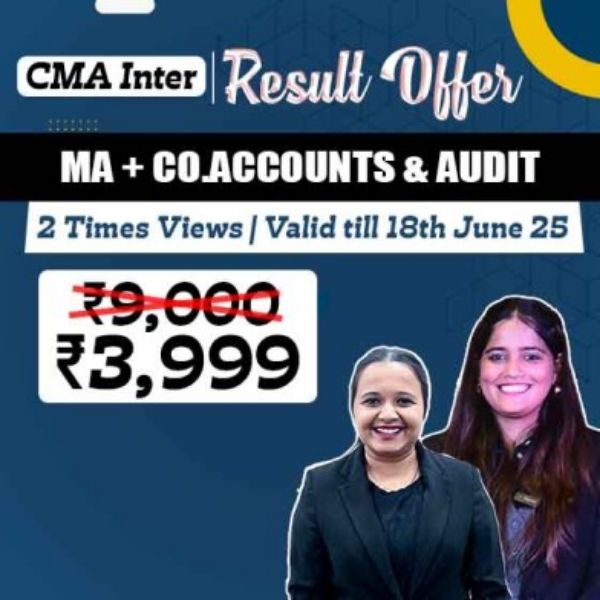 Picture of CMA INTER G2 MANAGEMENT ACCOUNTING & A/C & AUDIT COMBO [RESULTS OFFER]