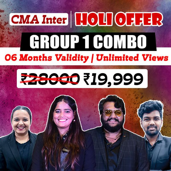 Picture of CMA INTER COMBO  - GROUP 1 [HOLI OFFER]